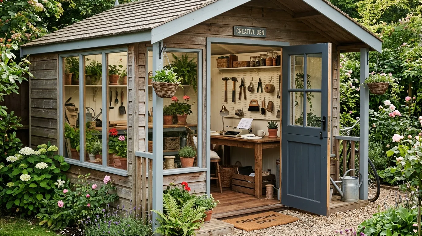 Compact Corner Shed